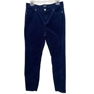Buffalo David Bitton Dark Navy Corduroy Skinny Jeans Size 12 / 32 Like New